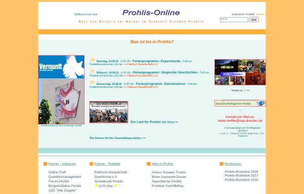 Vorschau von www.prohlis-online.de, Prohlis Online