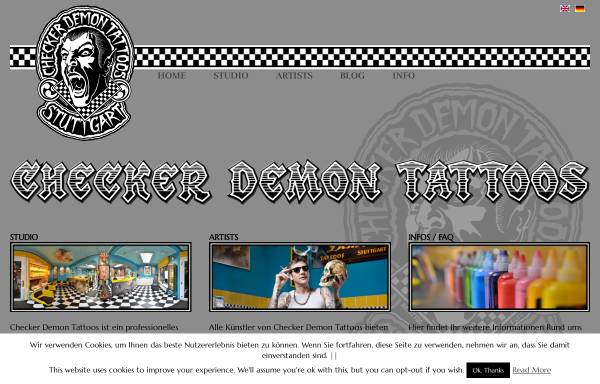 Checker Demon Tattoos, Luke Atkinson
