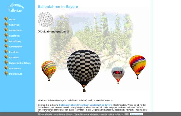 Vorschau von www.ballooning-hallertau.de, Ballooning Hallertau