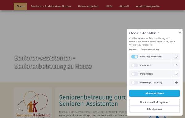 Vorschau von www.die-senioren-assistenten.de, Senioren Assistenten