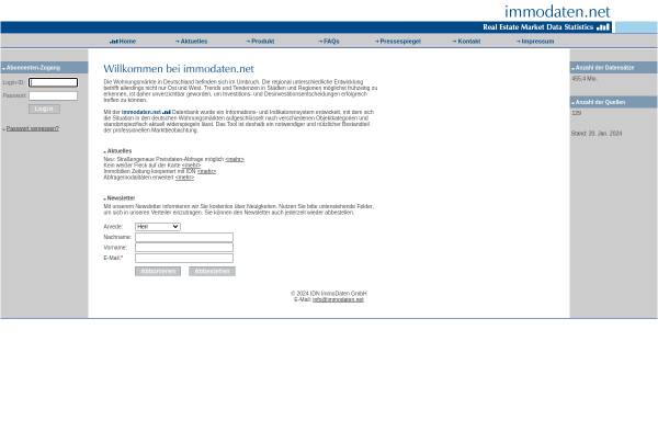 Vorschau von www.immodaten.net, IDN ImmoDaten GmbH