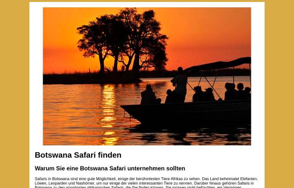 Vorschau von www.botswana-safari.de, AFRI-Reisen