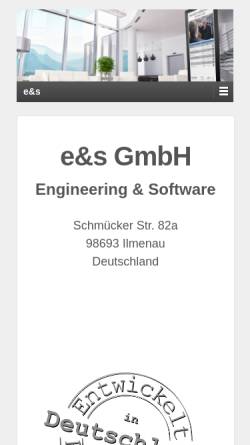 Vorschau der mobilen Webseite www.es-manebach.de, E & S GmbH