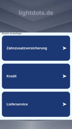 Vorschau der mobilen Webseite www.lightdots.de, Bartos, Judith