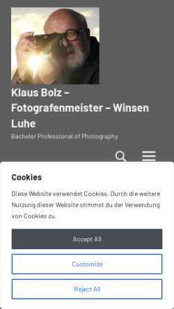 Vorschau der mobilen Webseite www.klaus-bolz.de, Bolz, Klaus