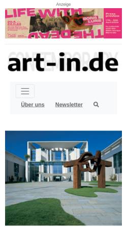 Vorschau der mobilen Webseite www.art-in.de, art-in.de