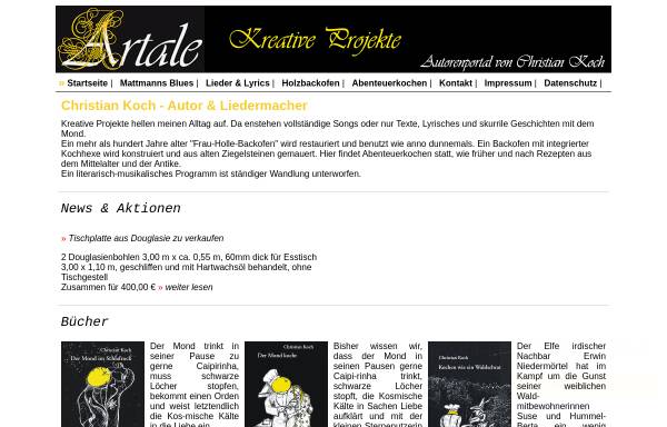 Vorschau von www.artale.de, Kunst Online