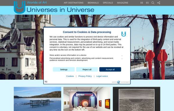 Vorschau von www.universes-in-universe.de, Universes in Universe: Welten der Kunst