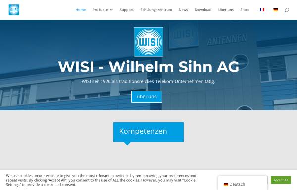 Vorschau von www.wisi.ch, WISI Wilhelm Sihn AG