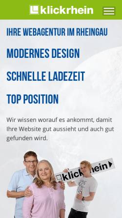 Vorschau der mobilen Webseite www.klickrhein.de, klickrhein