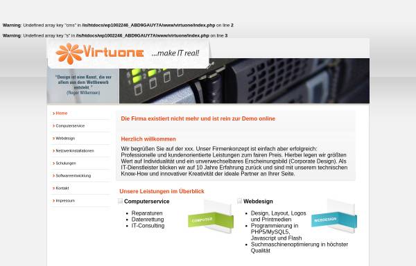 Vorschau von www.virtuone.de, Virtuone