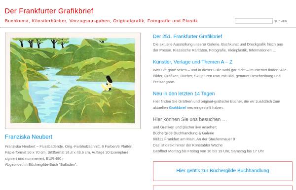 Vorschau von www.grafikbrief.de, Der Frankfurter Grafikbrief