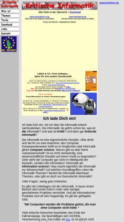Vorschau der mobilen Webseite www.kritische-informatik.de, Kritische Informatik