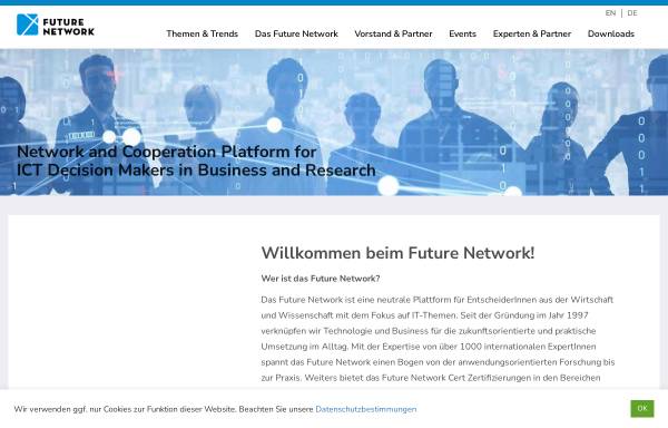 Vorschau von www.future-network.at, Wissensplattform für IT & Management