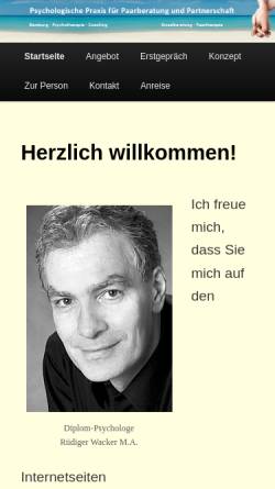 Diplom-Psychologe Rüdiger Wacker M.A.