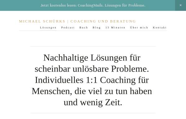 Vorschau von www.coachingmails.de, Michael Schürks - Coaching und Seminare