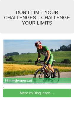 Vorschau der mobilen Webseite www.mtb-sport.at, MTB-Sport