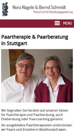 Vorschau der mobilen Webseite www.paarschule.de, Paarschule für Beziehungsgestaltung
