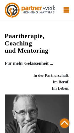 Vorschau der mobilen Webseite www.das-partnerwerk.de, Das Partnerwerk - Paarcoaching