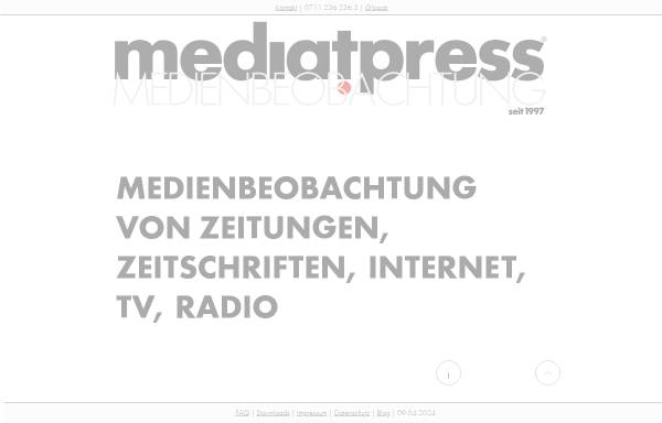 Vorschau von www.mediatpress.com, Mediatpress, Burkhard Heinz