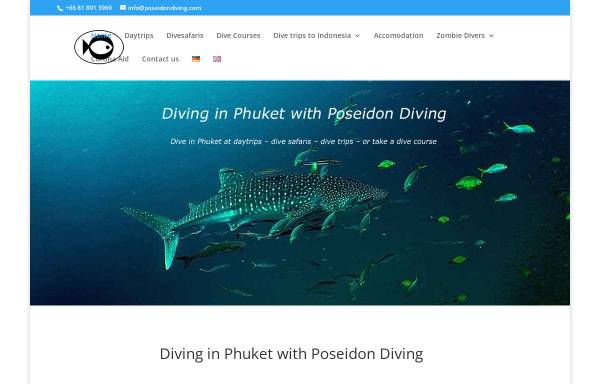 Vorschau von www.poseidondiving.com, Poseidon Diving