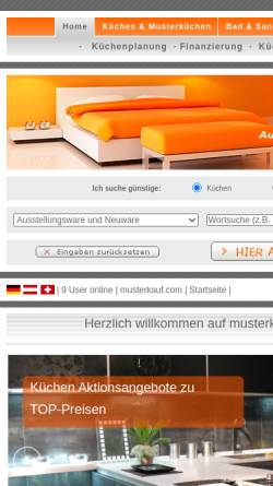 Vorschau der mobilen Webseite www.musterkauf.com, Musterkauf.de GbR