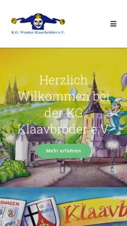 Vorschau der mobilen Webseite kg-windhagen.de, Karnevalsgesellschaft 