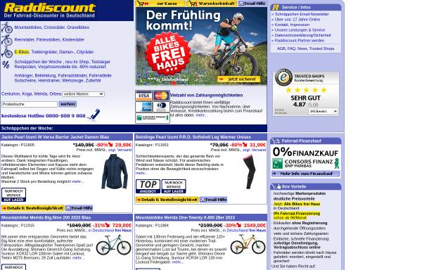 Vorschau von www.raddiscount.de, Raddiscount Sportvertrieb, Inh. Danuta Badziag