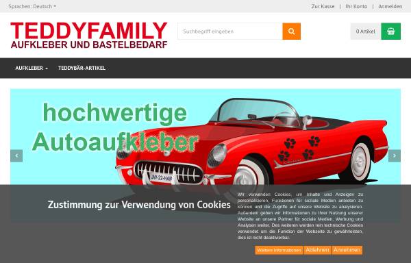 Vorschau von www.teddyfamily.de, Bären- und Bastelshop Ploch