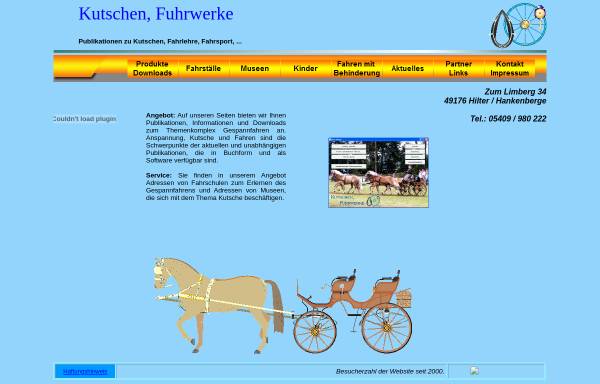 Vorschau von www.kutschwagen.de, Kutschwagen.de