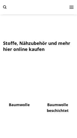 Vorschau der mobilen Webseite www.stoffesalzgitter.de, Stoff-Truhe Salzgitter
