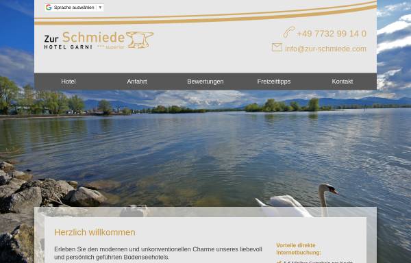 Vorschau von www.zur-schmiede.com, Hotel Garni zur Schmiede