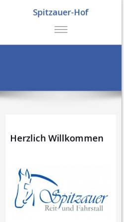 Vorschau der mobilen Webseite www.spitzauer-hof.de, Spitzauer Hof