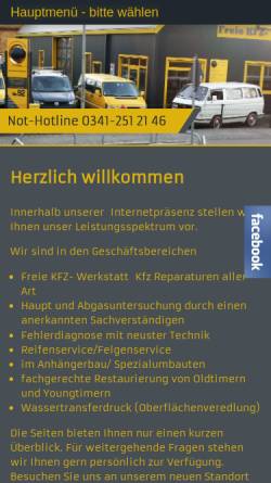 Vorschau der mobilen Webseite www.plinski.de, Karosserie- und Fahrzeugbau Holger Plinski
