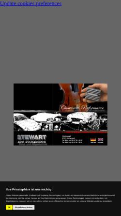 Vorschau der mobilen Webseite www.stewart-klassik.de, Stewart Zünd- und Abgastechnik