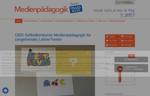 Vorschau von www.medienpaedagogik-praxis.de, Praxis-Blog Medienpädagogik