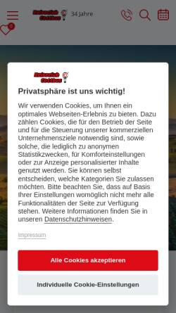 Vorschau der mobilen Webseite www.reiseclub-cottbus.de, Reiseclub Cottbus GmbH & Co. KG