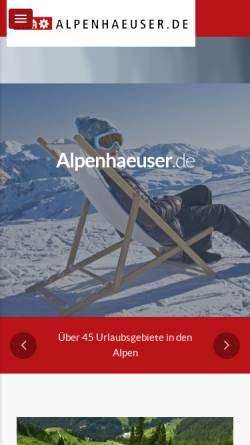 Vorschau der mobilen Webseite www.alpenhaeuser.de, Alpenhaeuser.de