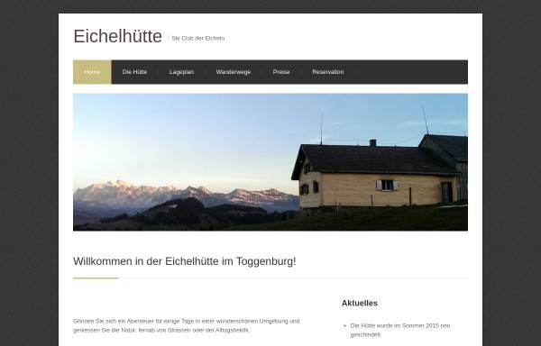 Eichelhütte Toggenburg Schweiz