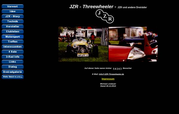 Vorschau von www.jzr-threewheeler.de, JZR - Threewheeler
