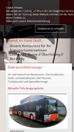 Vorschau der mobilen Webseite www.bua-wern.de, Bus und Auto Wern GmbH