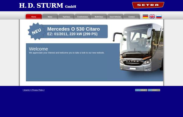 Vorschau von www.sturm-busse.de, H.D. Sturm GmbH