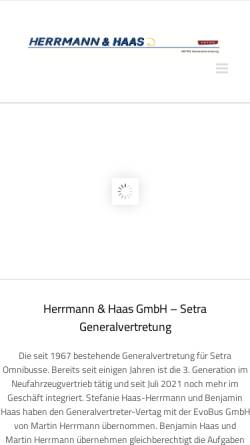 Vorschau der mobilen Webseite setra-herrmann.de, Martin Herrmann