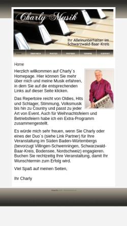 Vorschau der mobilen Webseite www.charly-musik.de, Charly M.