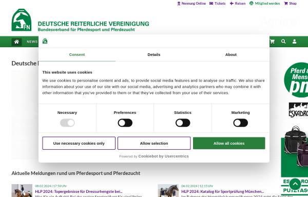 Vorschau von www.pferd-aktuell.de, Deutsche Reiterliche Vereinigung (FN) e.V.