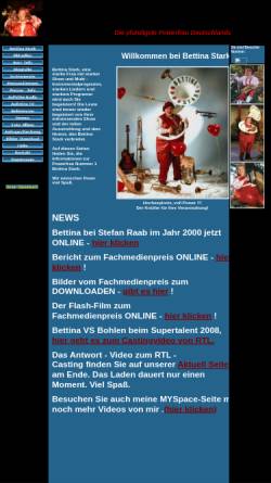 Vorschau der mobilen Webseite www.bettina-stark-entertainment.de, Stark, Bettina