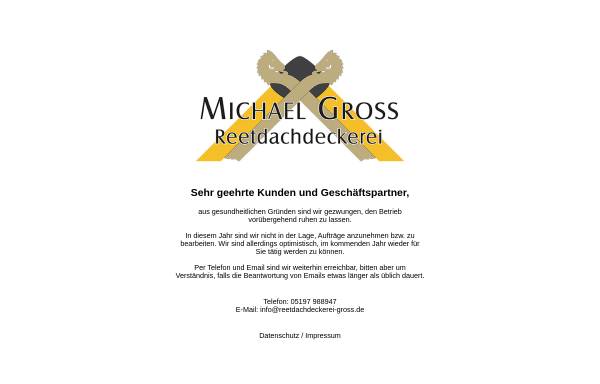 Vorschau von www.reet-vogelhaeuser.de, Reetgedeckte Vogelhäuser, Michael Gross