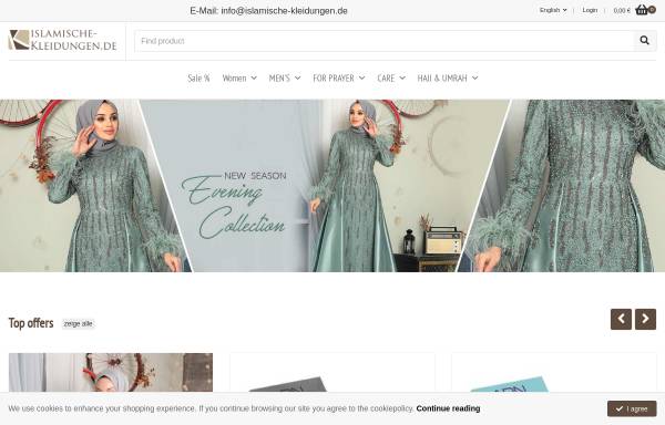Vorschau von www.islamische-kleidungen.de, Islamische-Kleidungen.de, Uwe Funkat