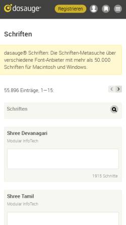 Dasauge.de Schriften