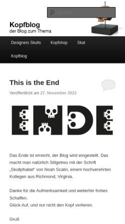 Vorschau der mobilen Webseite www.designers-skulls.de, Designers-skulls.de